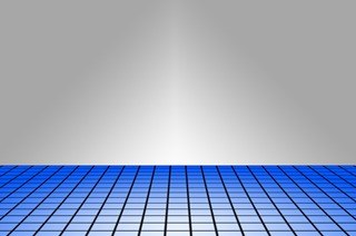 Blue laboratory flask